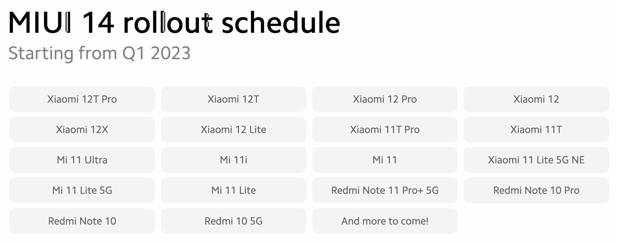 Xiaomi 14 когда выйдет глобальная