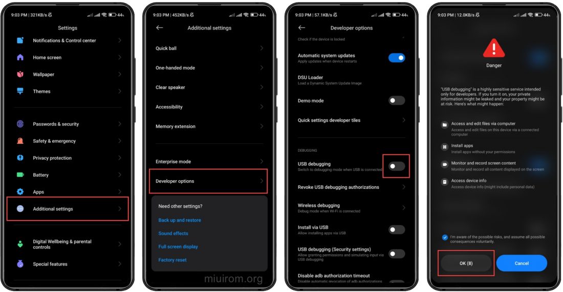 How to enable USB debugging on Xiaomi