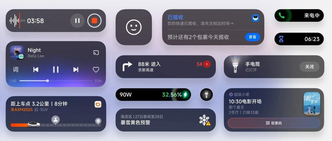 Xiaomi Super Island Types